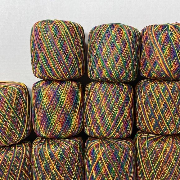 18 Spools Aunt Lydia's Crochet Thread Mexicana Rainbow - Picture 2 of 13